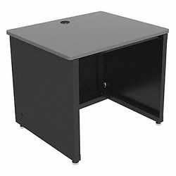 Versa Products Enclosed Desk,CD Series, 36" W, Gray Top VT1093624-01-03