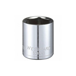 Westward Socket, Steel, Chrome, 28 mm  53YU40