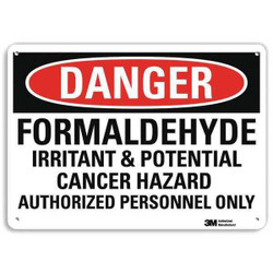 Lyle Danger Sign,10 inx14 in,Plastic U3-1517-NP_14X10