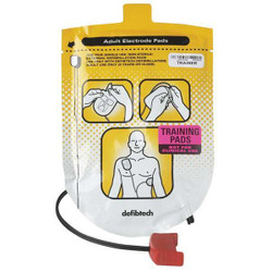 Defibtech Adult Training Electrode Pads,12 In. L DDP-101TR