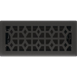 Imperial Templar 4 In. x 10 In. Black Iron Steel Floor Register RG3466