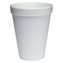 Dart Disp Hot/Cold Cup,12 oz,WH,Foam,PK1000 12J12
