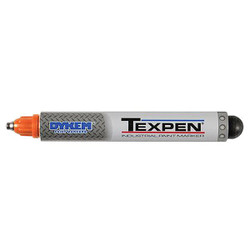 Dykem Ind Paint Marker,Valve Action,Orange 16103