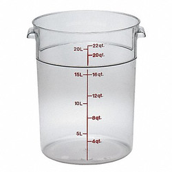 Cambro Food Storage Container,13.5" L,Clear,PK6 CARFSCW22135