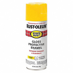 Rust-Oleum Aerosol Paint,Sunburst Yellow,Gloss 7747830