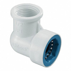 Hydrorain Elbow,1/2 in. Tube x 1/2 in. FPT,150 psi 06547