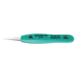 Excelta Tweezer,Fine,4-3/4 in. L,SS 3C-SA-ET