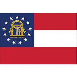 Nylglo Georgia State Flag,3x5 Ft 141162