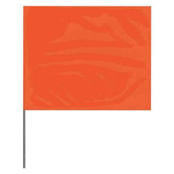 Presco Marking Flag,Orange,Blank,PVC,PK100 2336O-200