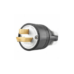 Bryant Straight Blade Plug,Gray,125/250VAC 7513NP