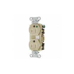 Sim Supply Receptacle,Ivory,3 Wires,Duplex Outlet  8200HBITR