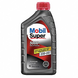 Mobil Engine Oil,5W-20,Conventional,1qt 124405