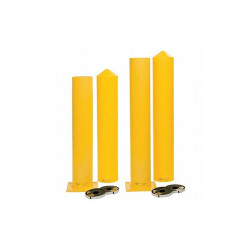 Manufacturer Varies Bollard ,42 in H,Yellow ,Carbon Steel 1744PS