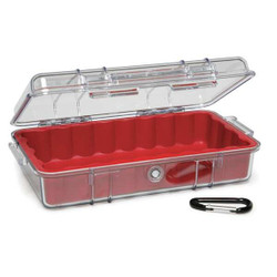 Pelican Micro Case,Red,9.37 x 5.56 x 2.62 In  1060-028-100