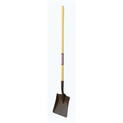 Westward Square Point Shovel,Steel,Yellow 46MP81