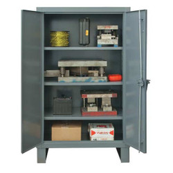 Durham Mfg Storage Cabinet,66"x36"x24",Gray,3Shlv HDC-243666-3S95