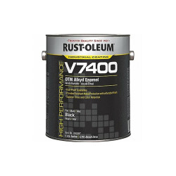 Rust-Oleum V7400 Alkyd Enamel,Flat Black,1 gal. 245387