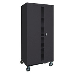 Sandusky Lee Storage Cabinet,78"x36"x24",Black,2Shlv TA4R362472-09