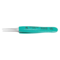Excelta Tweezers,SS,Straight,5 1/4"L 2A-SA-ET