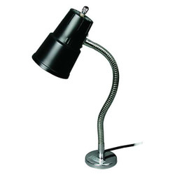 Lumapro Task Light,Gooseneck,5.5 W,Black 33HP80