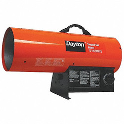 Dayton Portable Gas Torpedo HeatrLP,400 cfm 3VE57