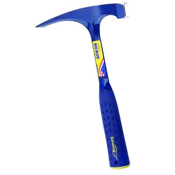 Big Face Bricklayer Hammers, 22 oz, 12 in, Steel Handle