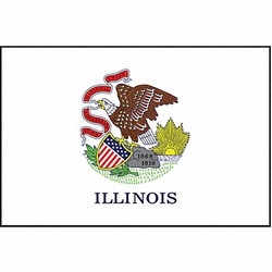 Nylglo Illinois State Flag,3x5 Ft 141460