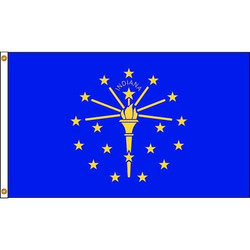 Nylglo Indiana Flag,5x8 Ft,Nylon 141680