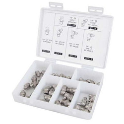 Westward SS Grease Fitting Assortment,SAE  5NUF1