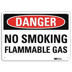 Lyle Danger No Smoking Sign,7 in x 10 in,Alum U3-1837-RA_10X7