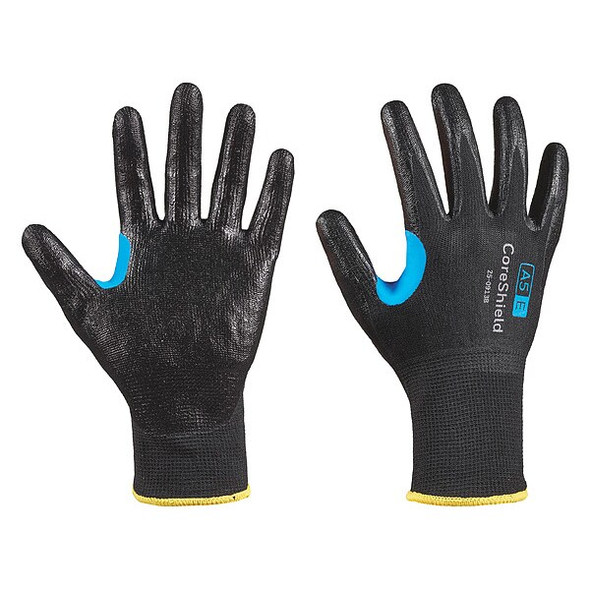 Cut-Resistant Gloves, Cut Level A5 ,Dipped ,Nitrile ,Smooth ,7 1 PR