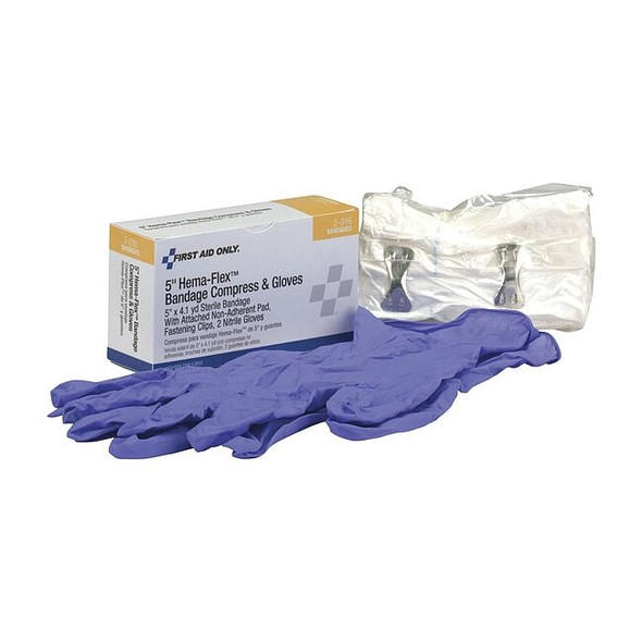 First Aid Only Bandage, Sterile, White, No, Gauze 2-016