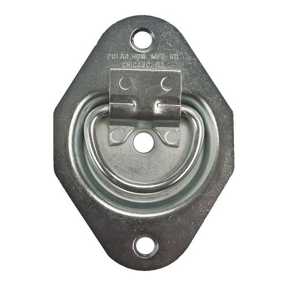 Folding Pull Handle, Steel, Polished Zinc, Unth. Through Holes