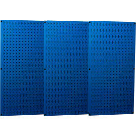 Wall Control Industrial Metal Pegboard Blue 48"" X 32"" X 3/4""