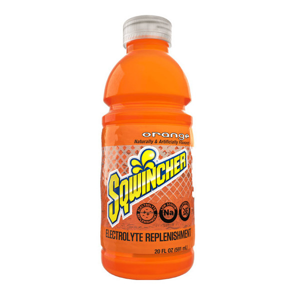 Sqwincher® Ready-To-Drink, 20 oz Bottles/Yield, Orange, 24/Case