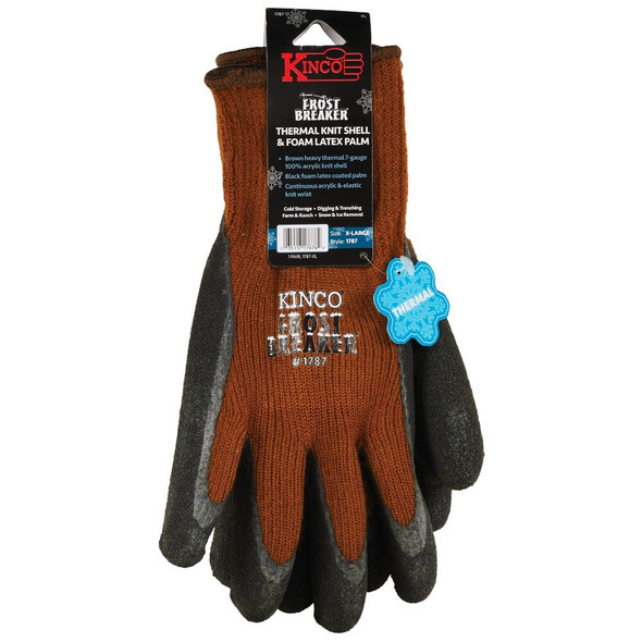 Kinco Frost Breaker Men's XL Acrylic Knit Shell Latex Coated Palm Glove 1787-XL 730725