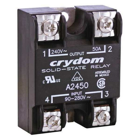 Crydom Solid State Relay, 1 Phase, Screw Clamp, Panel, SCR A2490