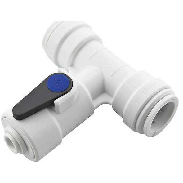 John Guest Angle Supply Stop,Acetal Copolymer,1/4" ASV3