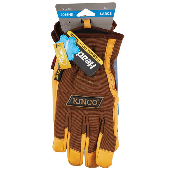 KincoPro MiraG2 Men's Large Grain Faux Leather Thermal Lined Winter Work Glove 2014HK-L 758863