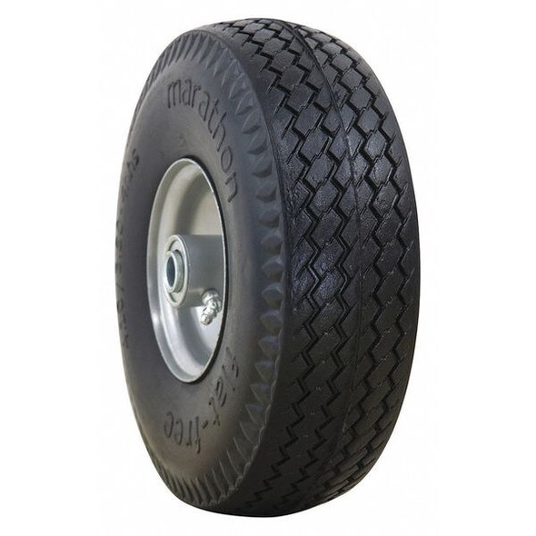 Marastar Flat Free Wheel,Polyurethane,300 lb,Gray 30030