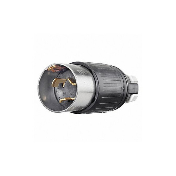 Bryant Locking Plug,Black/Wht,250VDC/600VAC,50A 3765