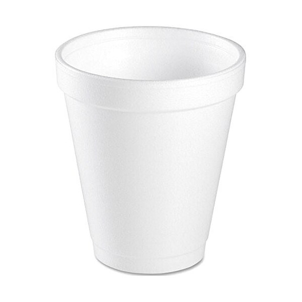 Dart Disposable Hot Cup,6 oz,White,PK1000 6J6 Dart Disposable Hot Cup,6 oz,White,PK1000 6J6