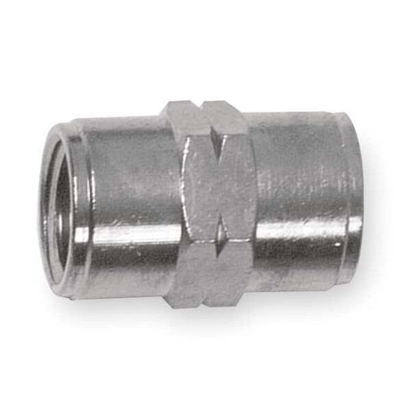 Aignep Usa Coupling, Nickel-Plated Brass, 1/2 in 82300N-08 Aignep Usa Coupling, Nickel-Plated Brass, 1/2 in 82300N-08