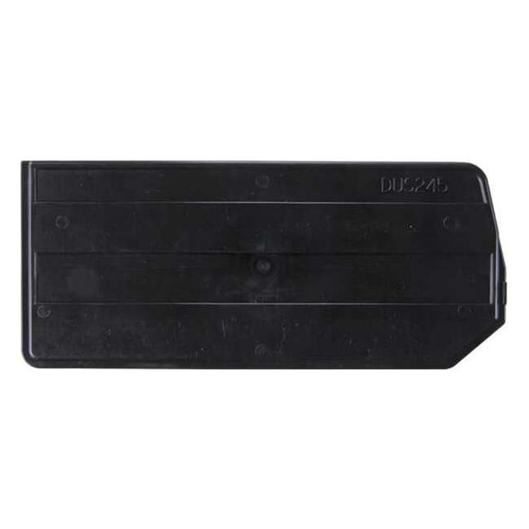 Quantum Storage Systems Plastic Divider, Black, 10 in L, 4 1/4 in H, 6 PK DUS245