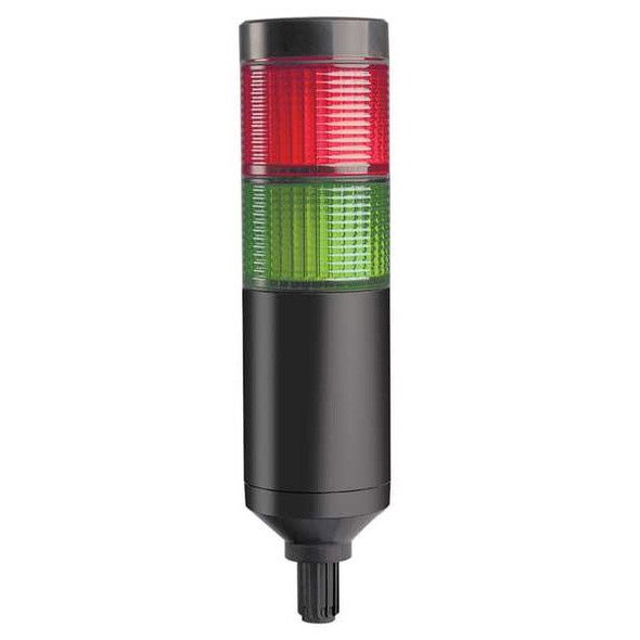 Tower Light Assembly, Red, Green, 24V AC/DC, 80 FPM, 56 mm Dia., Support Tube