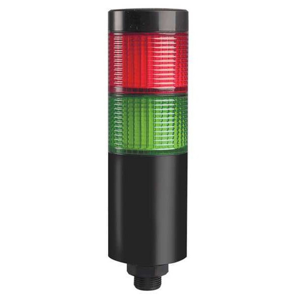 Tower Light Assembly, Red, Green, 24V AC/DC, 80 FPM, 56 mm Dia., Direct