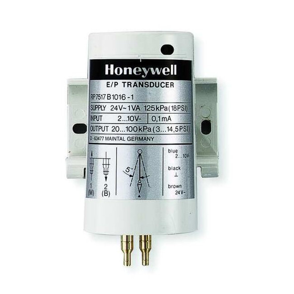 Honeywell Pneumatic Transducer,2-10VDC,0-18 psi RP7517B1016