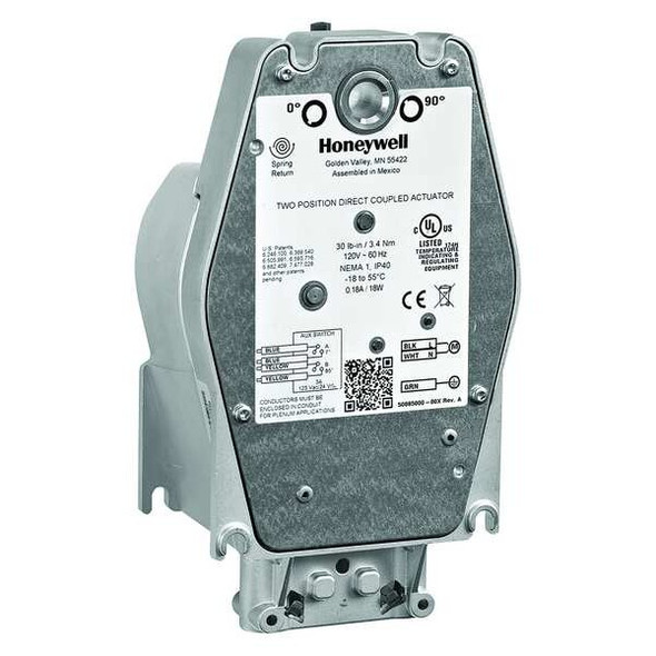 Honeywell Electric Actuator,80 in.-lb.,5 SPDT MS8109F1010