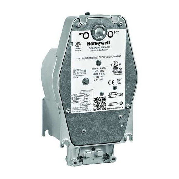 Honeywell Electric Actuator,80 in.-lb.,5 SPDT MS8109F1010/U