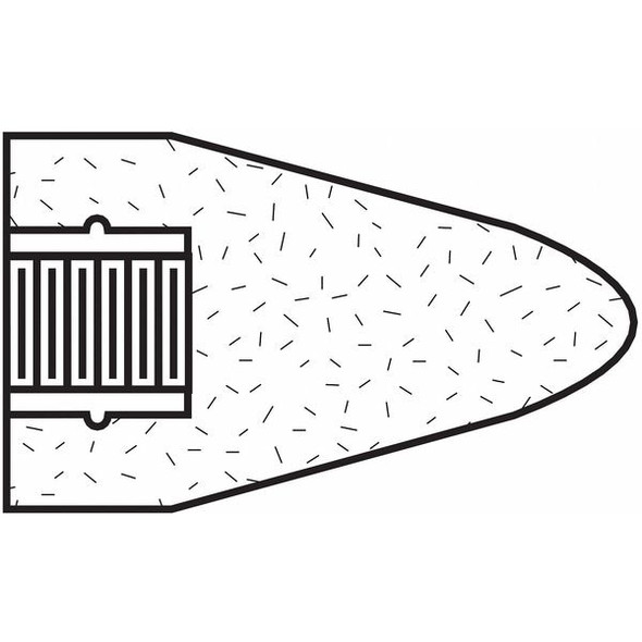 Norton Abrasives Grinding Cone,2-3/4 in. Dia,16 Grit,ZA 66253344383